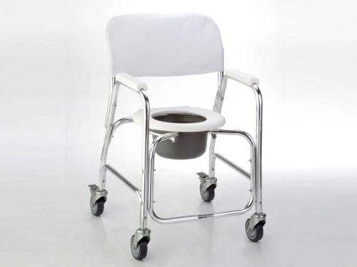 Inodoros Portátiles de Aluminio con Ruedas-frenos y Recipiente-Ducha